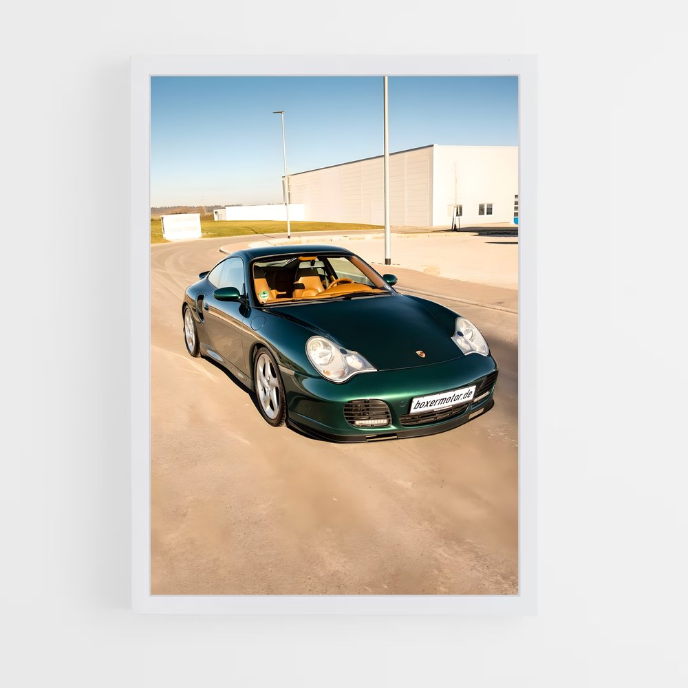 Poster Vitesse Verde – affiche Porsche (vue 3)